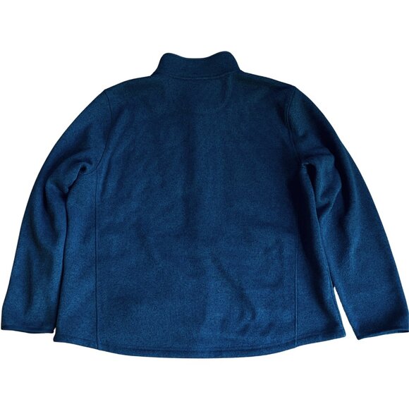 L.L.Bean | Men's XXL Sweater Fleece Full-Zip Jacket in Bright Navy Plus Outdoor - Picture 3 of 8